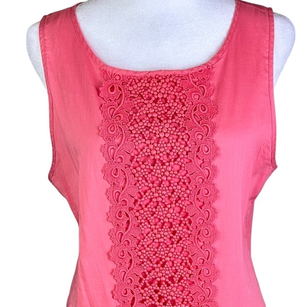 J. Crew Pink Sleeveless Embroidered Shift Dress Size S - Picture 2 of 10
